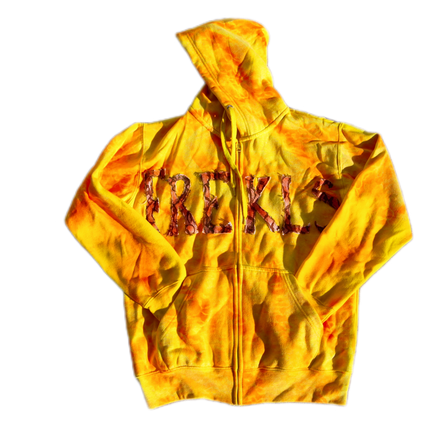 “MANGO HABANERO” FLORAL LACE PRINT ZIP HOODIE