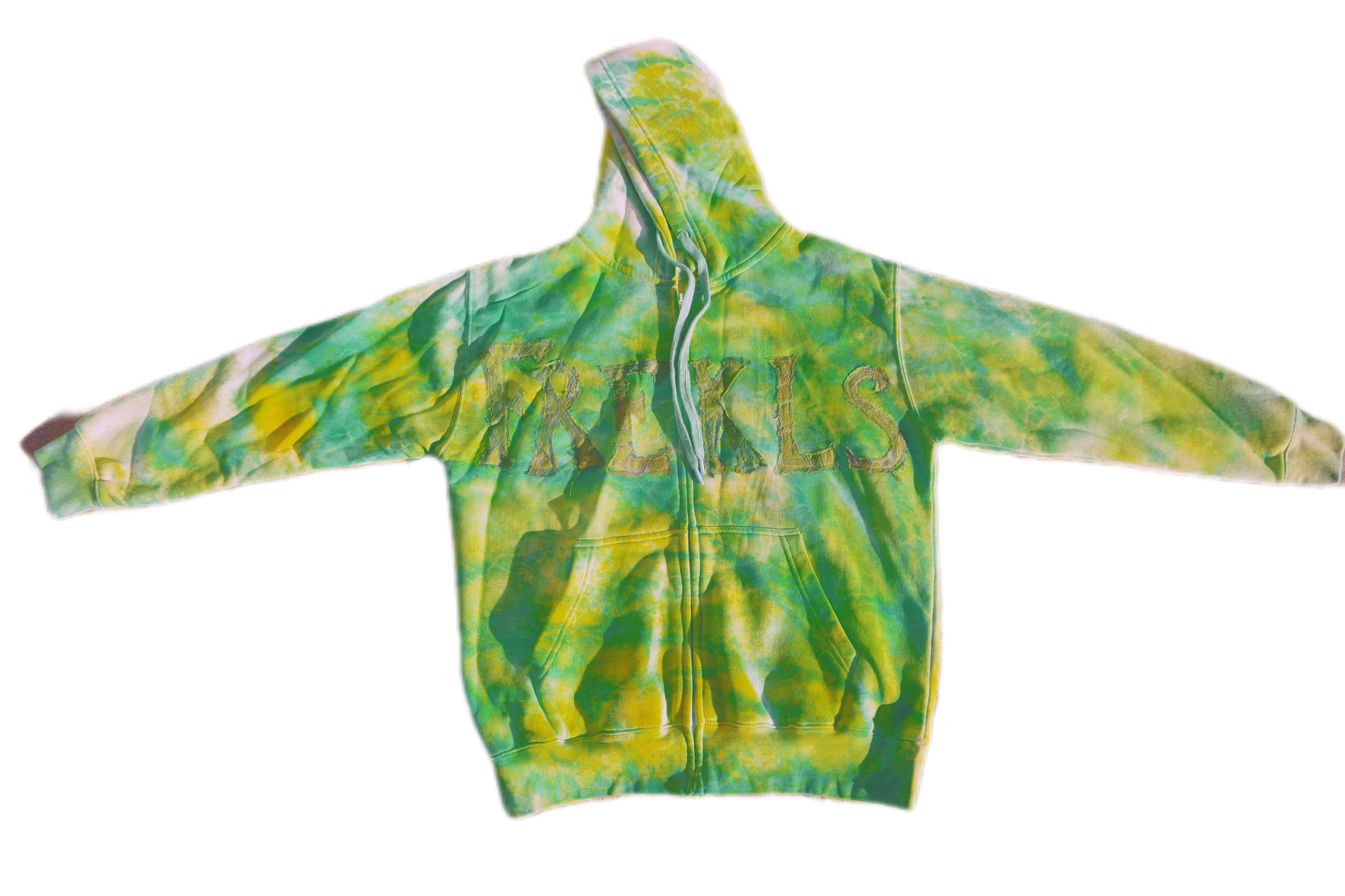 “POISON IVY” FLORAL LACE PRINT ZIP HOODIE