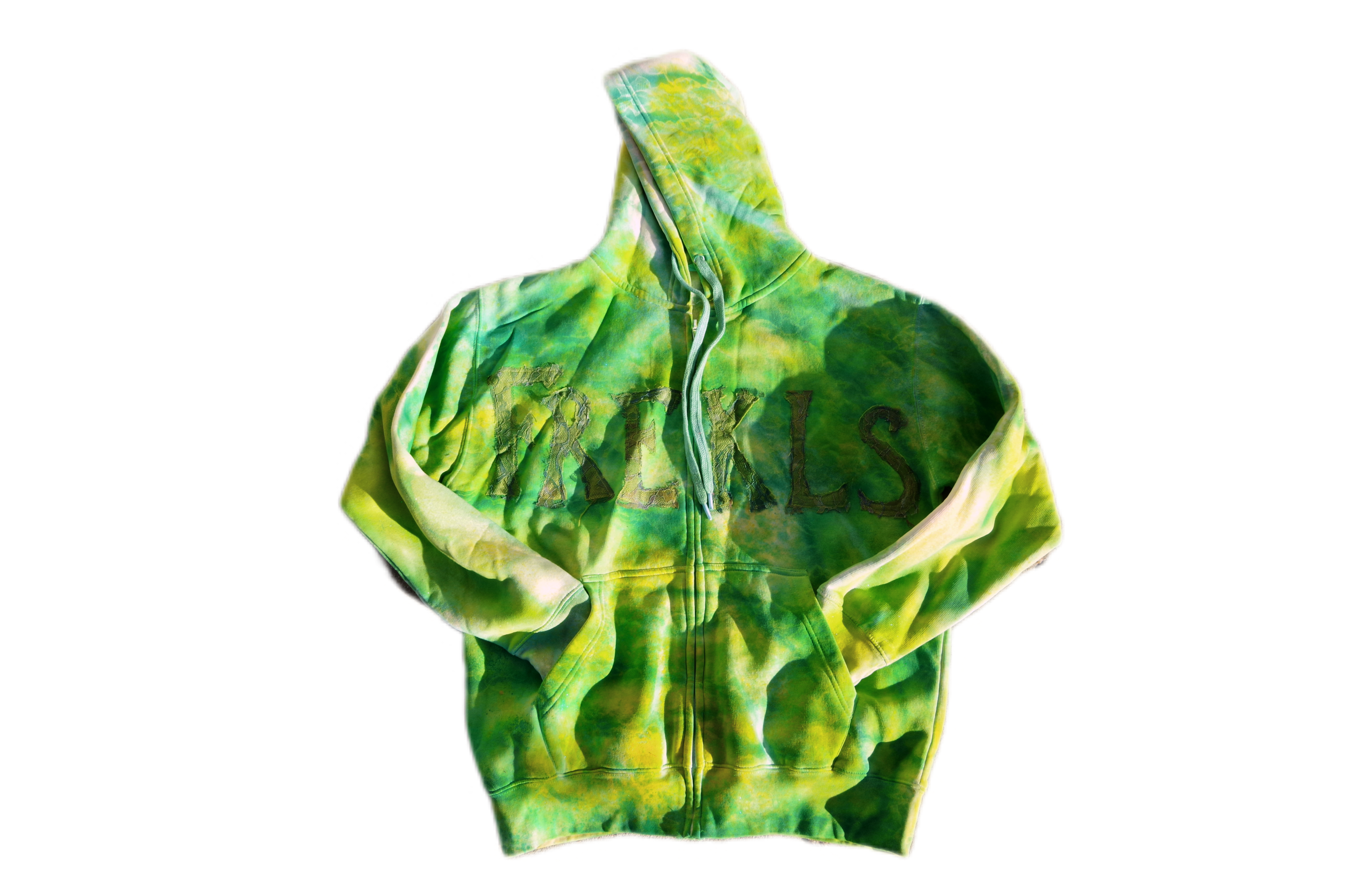 “POISON IVY” FLORAL LACE PRINT ZIP HOODIE